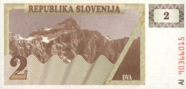 Slovenia   P2 2 Tolarjev 1990