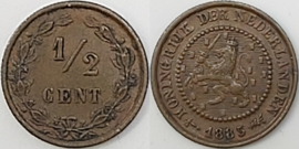 Nederland Sch.727 1/2 Cent 1885