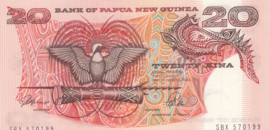 Papua Nieuw Guinea P10.a 20 Kina 1989-2001 (No date)