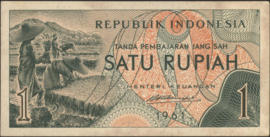 Indonesia  P78/H278 1 Rupiah 1961
