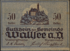Oostenrijk - Noodgeld - Wallsee KK. 1137 50 Heller 1920
