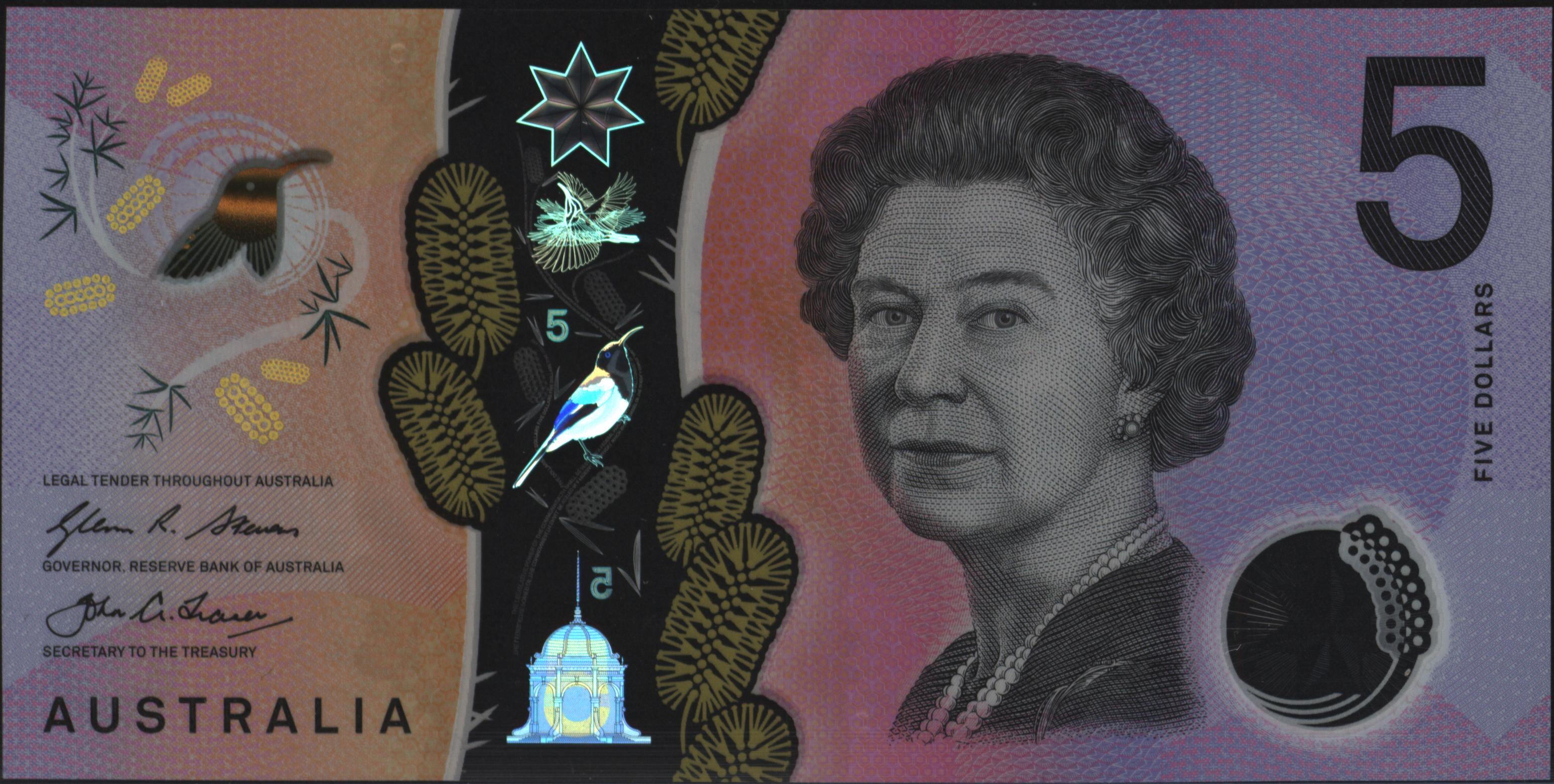 Australië  P62 5 Dollars 2016