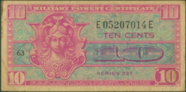 Verenigde Staten van Amerika (VS)  PM30 10 Cents (19)52