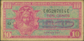United States of America (USA)  PM30/B1030 10 Cents 1952