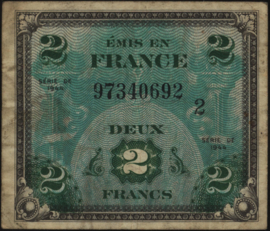 Frankrijk P114 2 Francs 1944