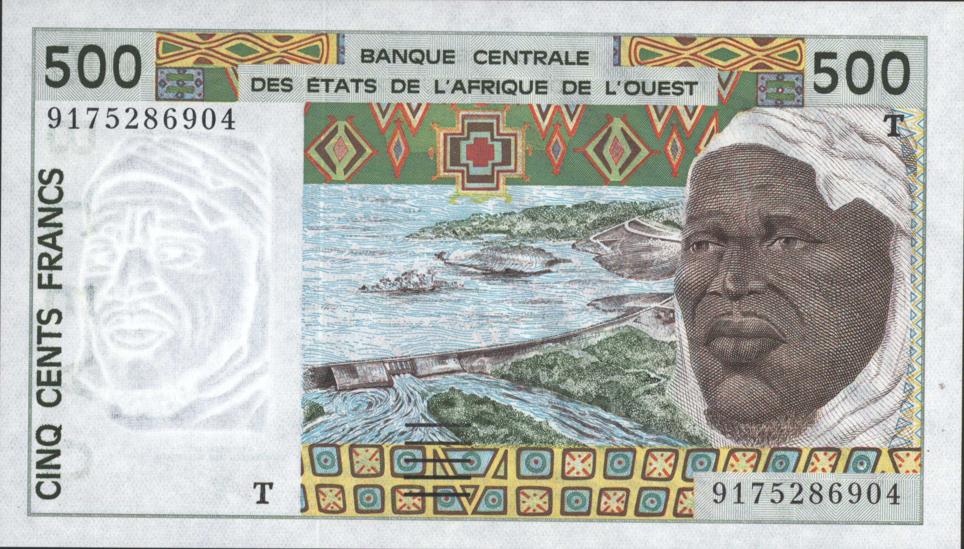 West African States - Togo P810T.a 500 Francs 1991