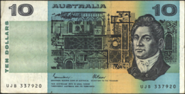 Australia  P45 10 Dollar 1974-1991 (No date)