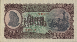 Albanië  P32/B217 1.000 Leke 1957