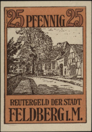 Germany - Emergency issues - Feldberg Grab.: 361 25 Pfennig 1922