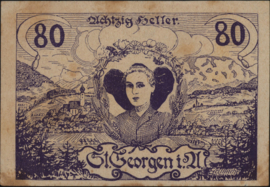 Oostenrijk - Noodgeld - St. Georgen im Attergau KK:888 80 Heller 1920