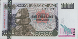 Zimbabwe  P12.b 1.000 Dollars 2003