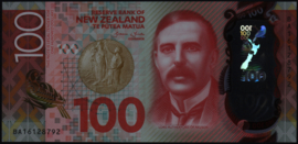 New Zealand P195 100 Dollars 2016