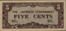 Malaya PM02 5 Cents 1942-1945