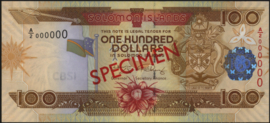 Solomon islands  P30 100 Dollars 2006 (No date) SPECIMEN