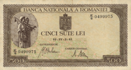 Romania  P45 500 Lei 1941