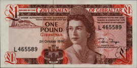 Gibraltar  P20 1 pound 1986