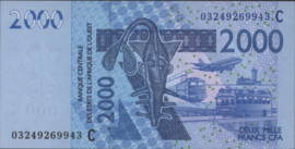 West African States/Burkina Faso P316C 2,000 Francs 2003