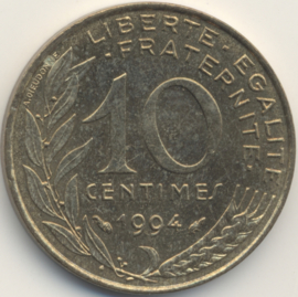 Frankrijk #KM929 10 Centimes 1962-2000