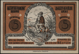 Duitsland - Noodgeld - Gifhorn Grab.: 428 5 Pfennig 1921