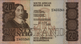 Zuid Afrika P121 20 Rand 1978-'90 (No date)