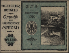 Oostenrijk - Noodgeld - Wachauer Notgeld KK. 1122 50 Heller 1920