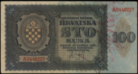 Kroatië   P2.a 100 Kuna 1941