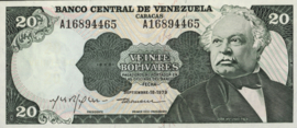 Venezuela P53.c 20 Bolivares 1974-79