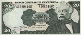 Venezuela  P53.c 20 Bolivares 1974-79