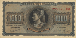 Griekenland P118 1.000 ΔΡΑΧΜΑΙ / Drachmes / Drachmai 1942