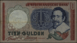 Netherlands  PL45 10 Gulden 1953