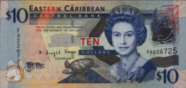 Oost Caribische staten  P48 10 Dollars 2008