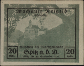 Austria - Emergency issues - Wachauer Notgeld KK. 1122 20 Heller 1920 (No date)