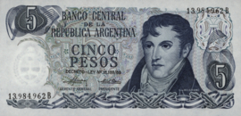 Argentinië P294.a 5 Pesos 1974-76 (No date)