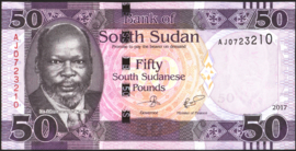 Soedan (Zuid)  P14 50 Pounds 2017