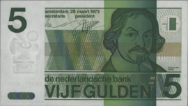 Netherlands  PL23 5 Gulden 1973