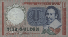 Nederland  PL45.c ROOD 10 Gulden 1953