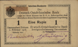 German East Africa  P20 1 Rupie 1916