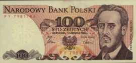 Poland P143 100 Zlotych 1986