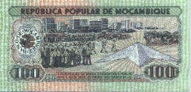 Moçambique P126/B211 100 Meticais 1980