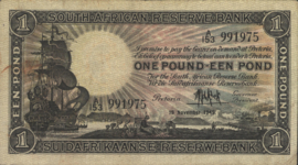 Zuid Afrika  P84.f 1 Pound 1945