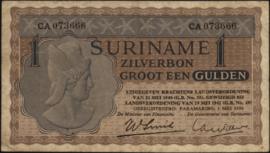 Suriname  PLS14.1/P108 1 Gulden 1956
