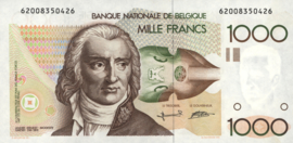 Belgium P144.a 1,000 Francs 1981 (No date)