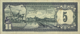 Netherlands / Dutch Antilles / Curaçao  PLNA17.1a 5 Gulden 1967