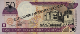 Dominicaanse Republiek P161 50 Pesos Oro 2000 SPECIMEN
