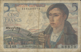 Frankrijk  P98.b 5 Francs 1947