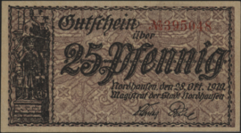 Nordhausen Grab. N56.7 25 Pfennig 1919