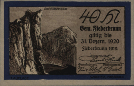 Oostenrijk - Noodgeld - Fieberbrunn KK.:200 40 Heller 1920
