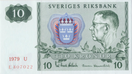 Zweden P52 10 Kronor 1979