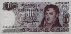 Argentinië P295.a2 10 Pesos 1973-76 (No date)