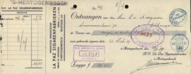 Nederland, 's-Hertogenbosch Nota La Paz Sigarenfabrieken, 1939